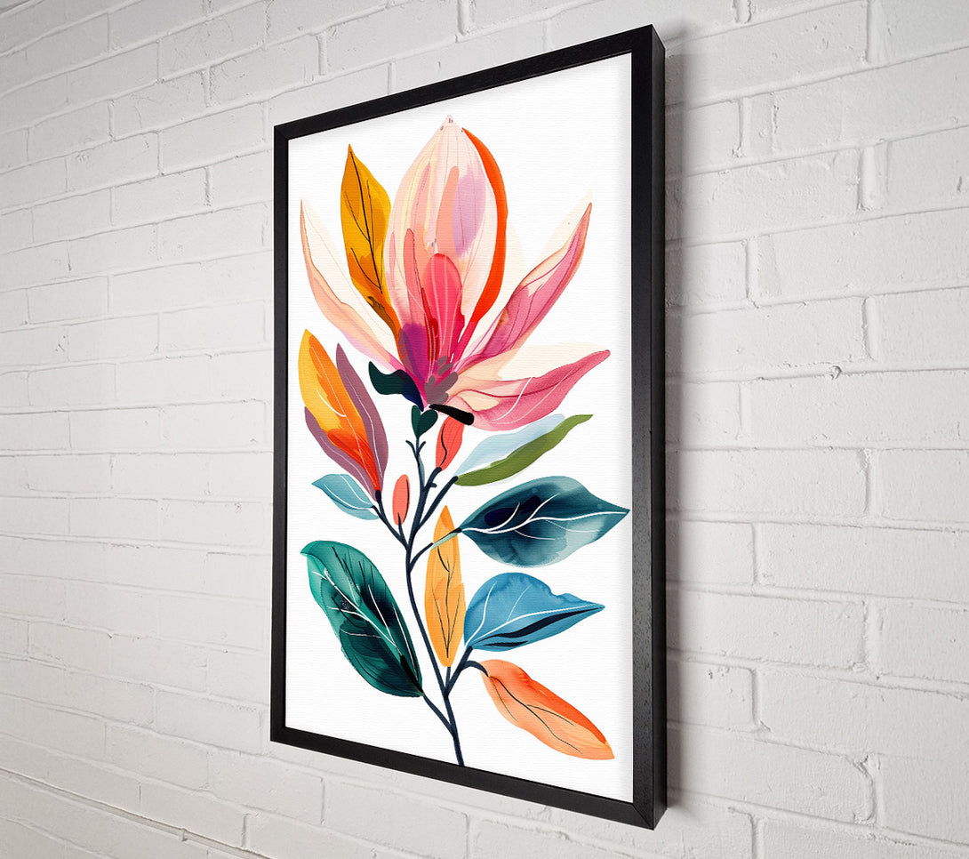  A Canvas Print of Abstract Floral Canvas Print