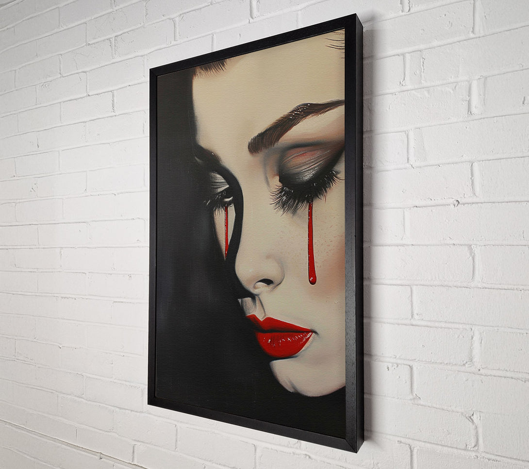  A Canvas Print of Crimson Tears Canvas Wall Art