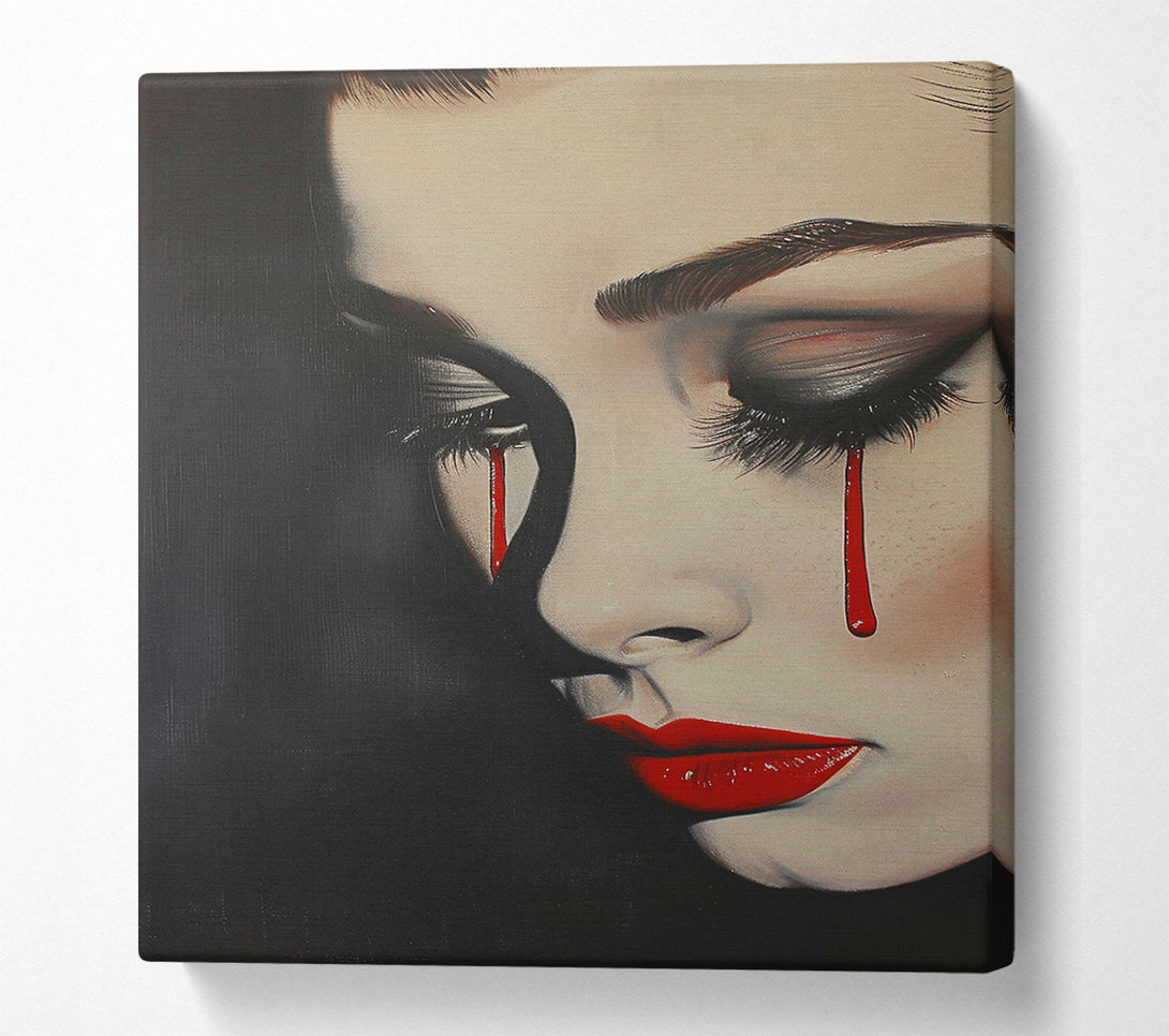  A Canvas Print of Crimson Tears Canvas Wall Art