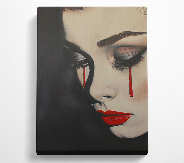  A Canvas Print of Crimson Tears Canvas Wall Art