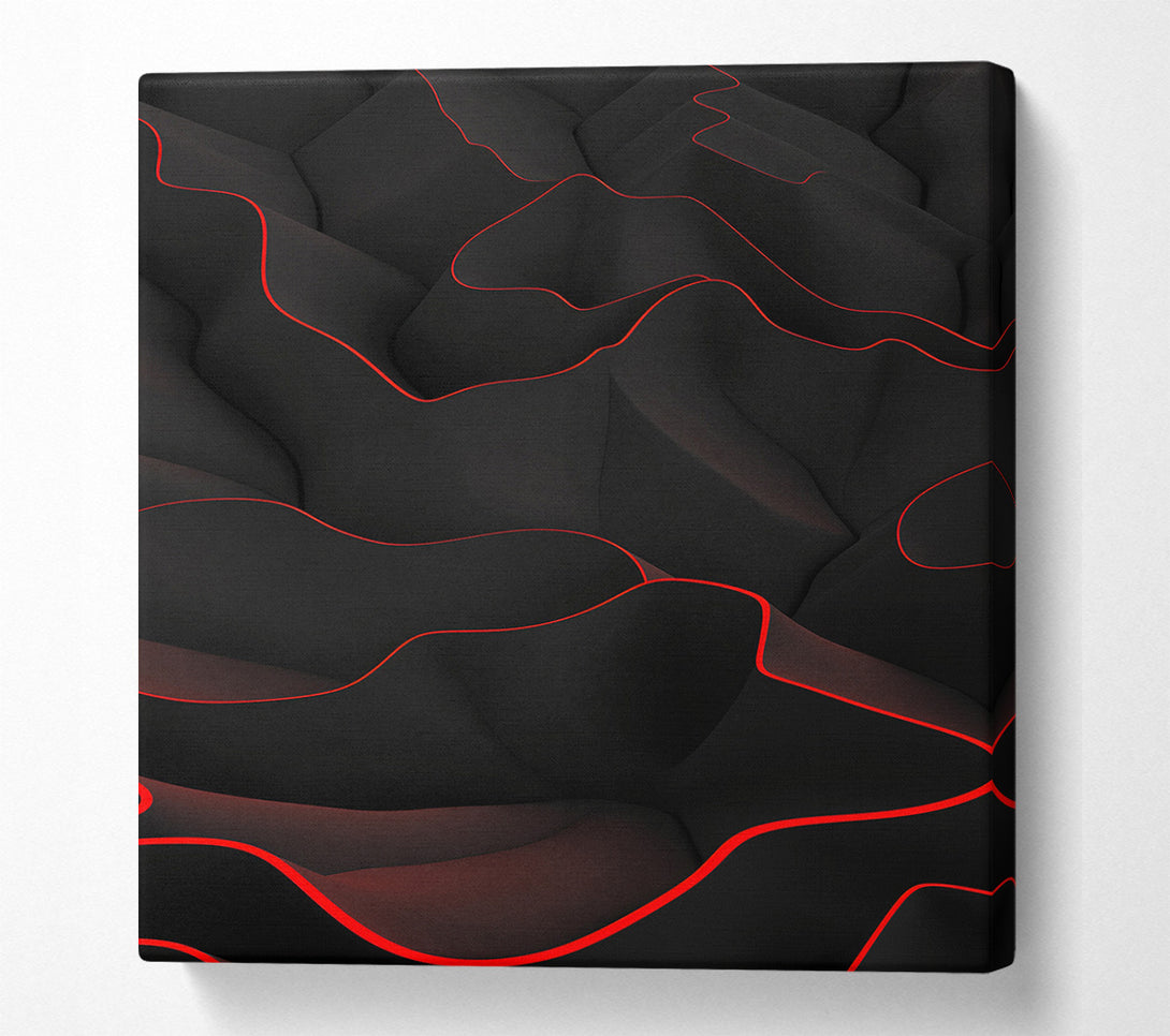  A Canvas Print of The Red Line Canvas Print