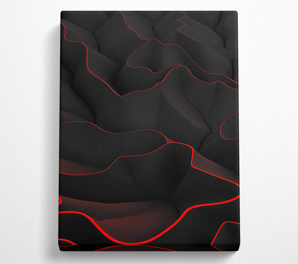  A Canvas Print of The Red Line Canvas Print