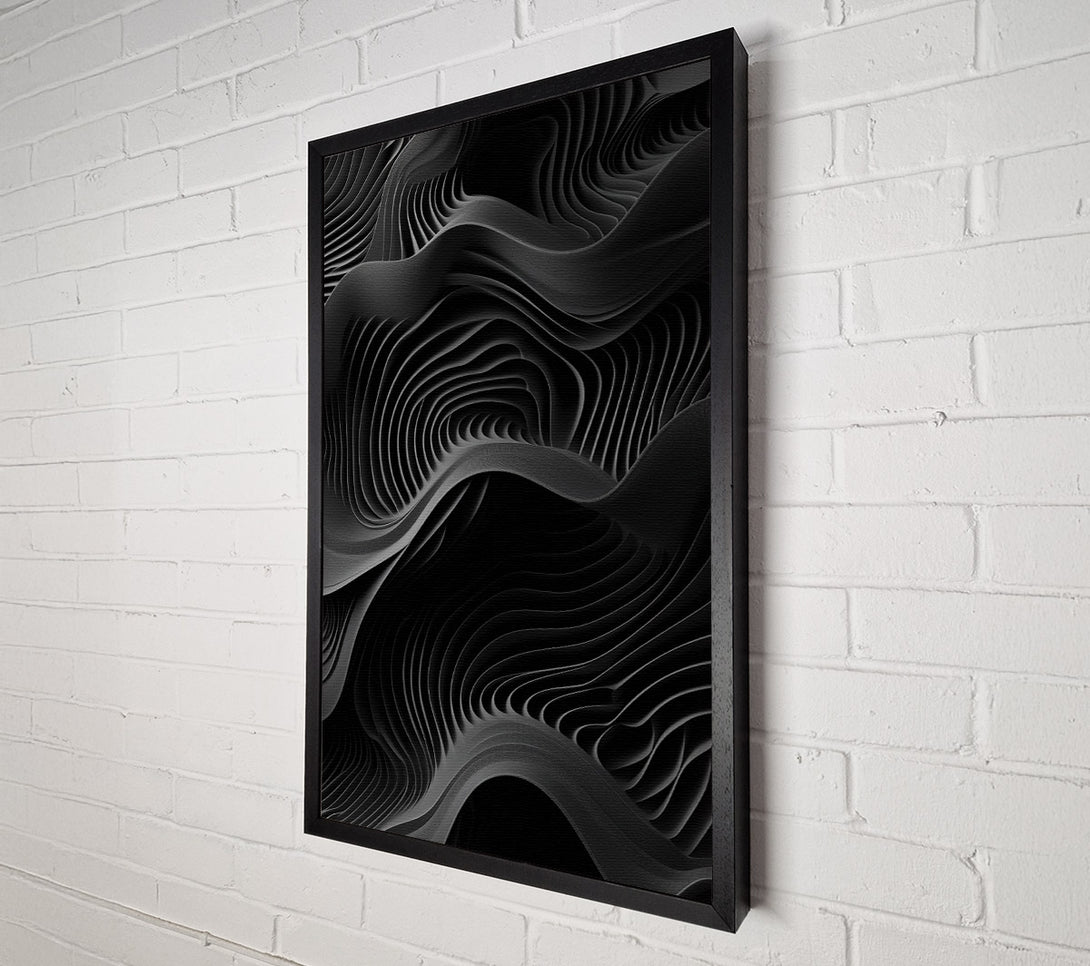  A Canvas Print of Dark Waves Canvas Print