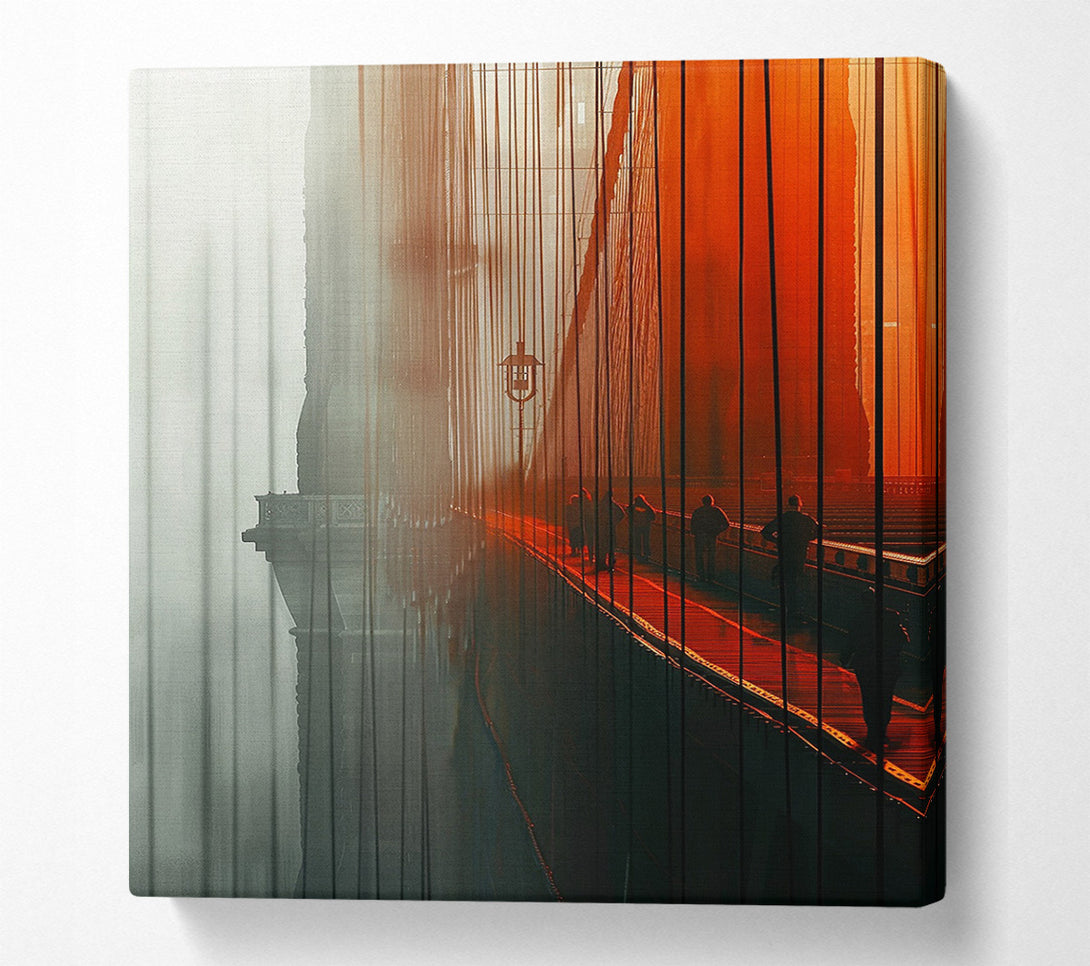  A Canvas Print of The Veiled Bridge Canvas Print