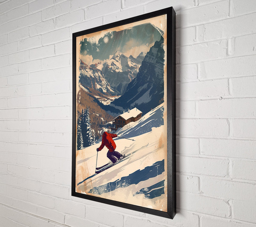  A Canvas Print of Alpine Adventure Canvas Print