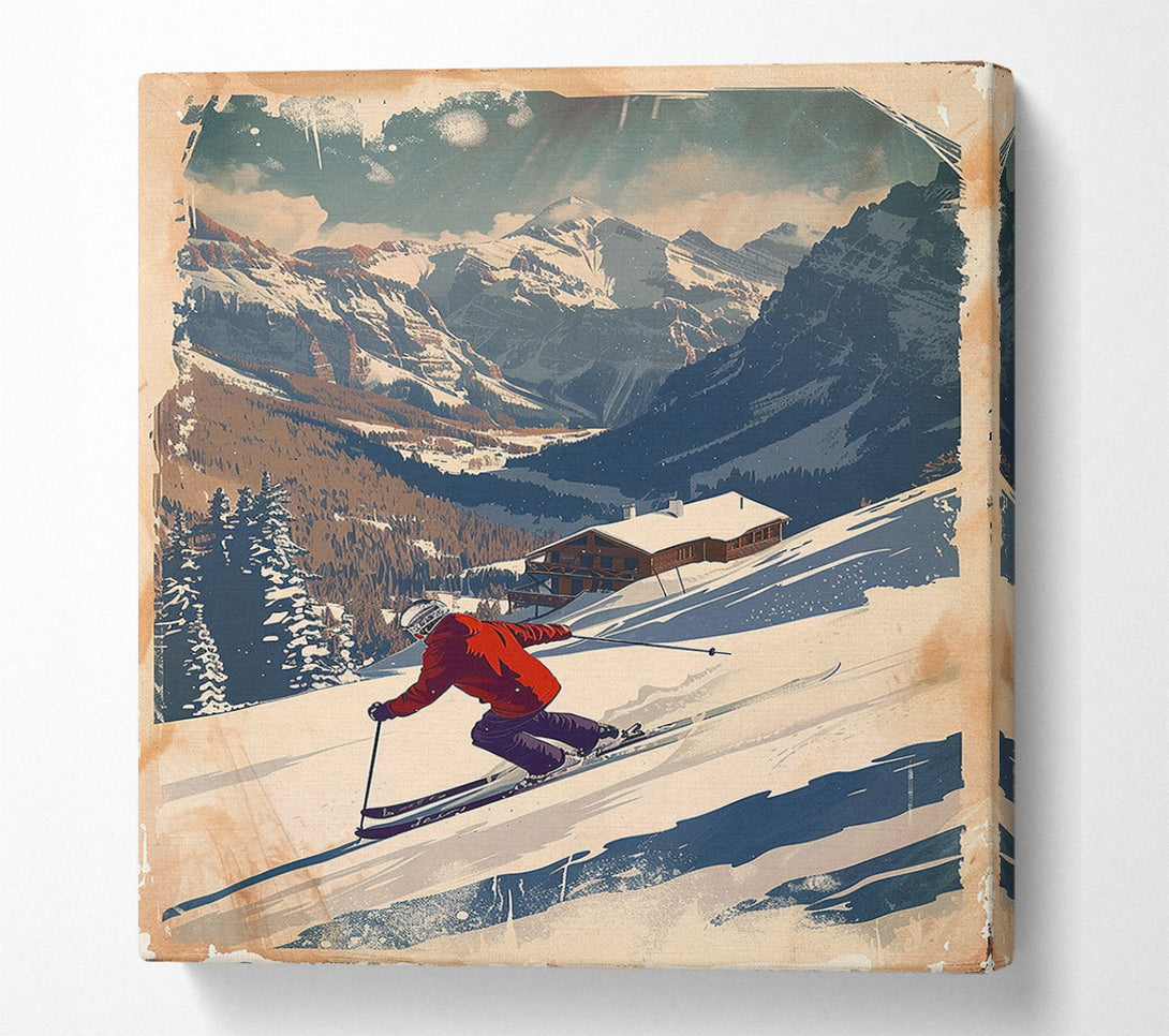  A Canvas Print of Alpine Adventure Canvas Print