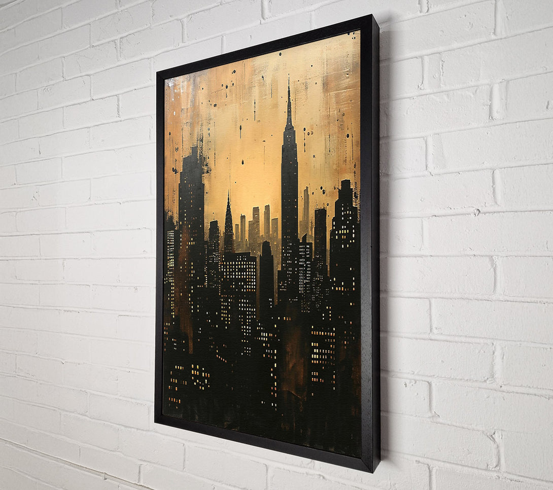  A Canvas Print of City Of Lights Canvas Wall Art