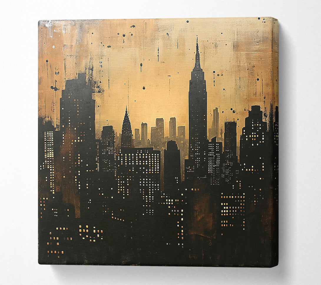  A Canvas Print of City Of Lights Canvas Wall Art