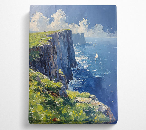  A Canvas Print of The Rugged Coast Canvas Art