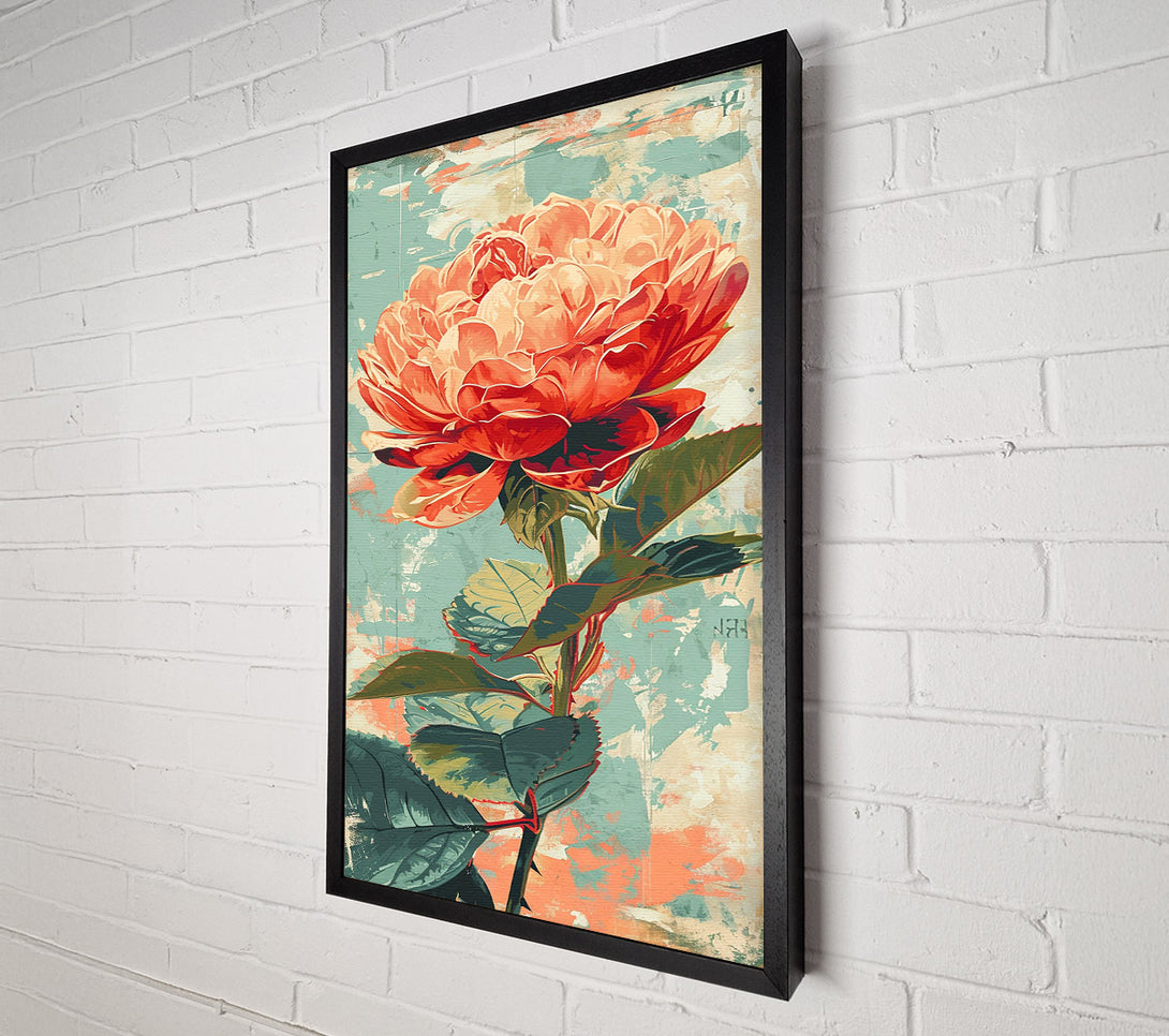  A Canvas Print of Crimson Bloom Canvas Wall Art
