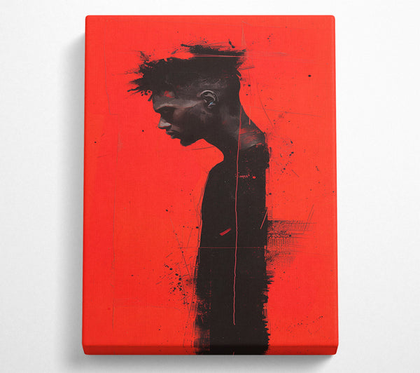  A Canvas Print of The Red Wall Canvas Print