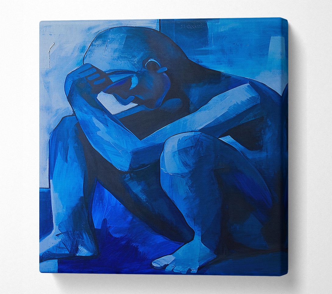  A Canvas Print of Blue Funk Canvas Art