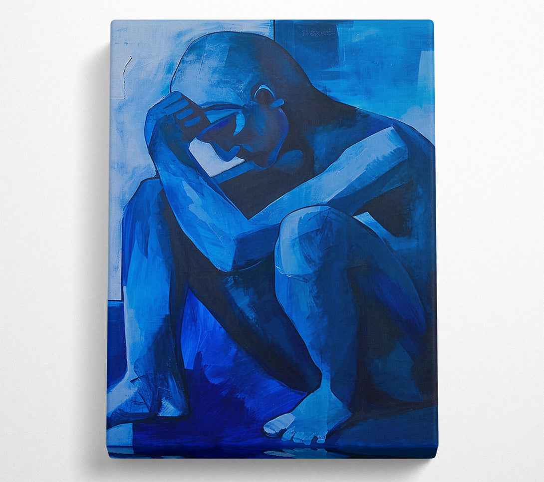  A Canvas Print of Blue Funk Canvas Art