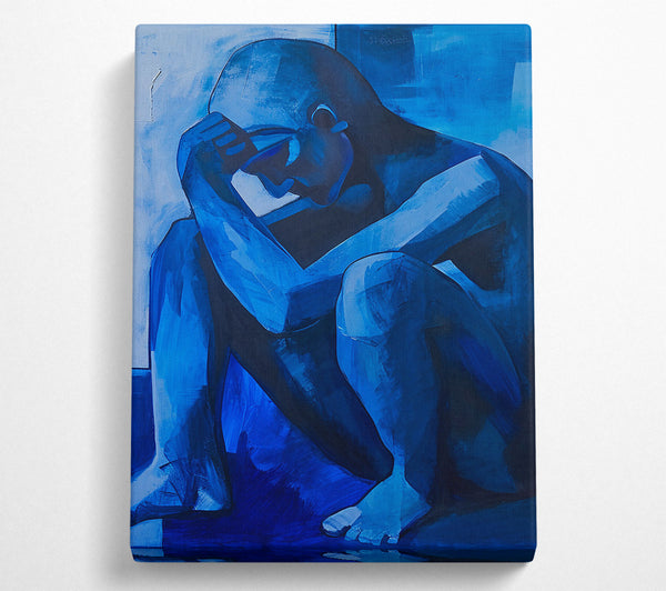  A Canvas Print of Blue Funk Canvas Art