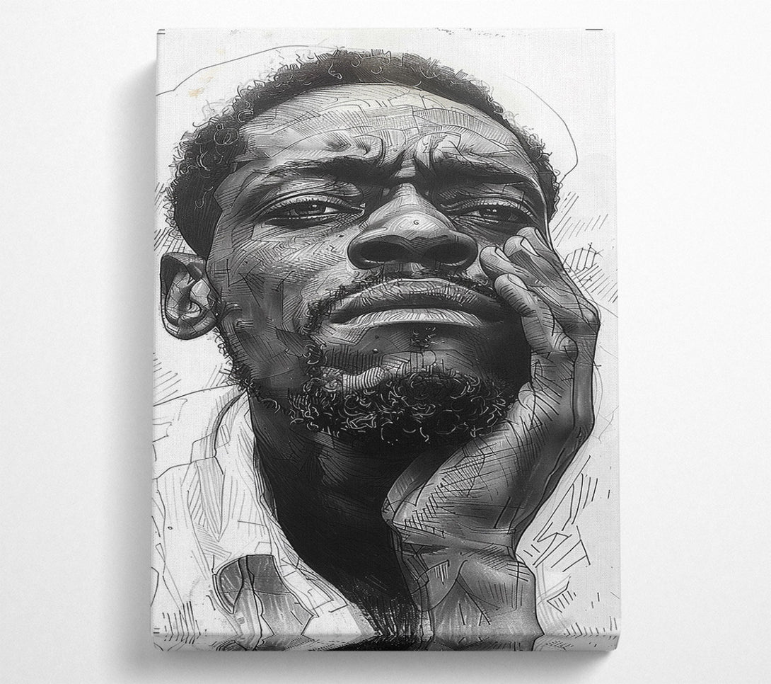  A Canvas Print of Contemplation Canvas Print