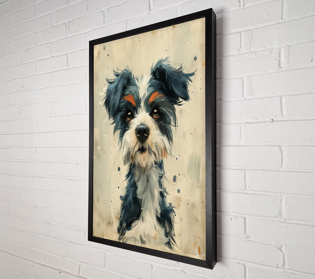  A Canvas Print of Wet Dog Canvas Wall Art