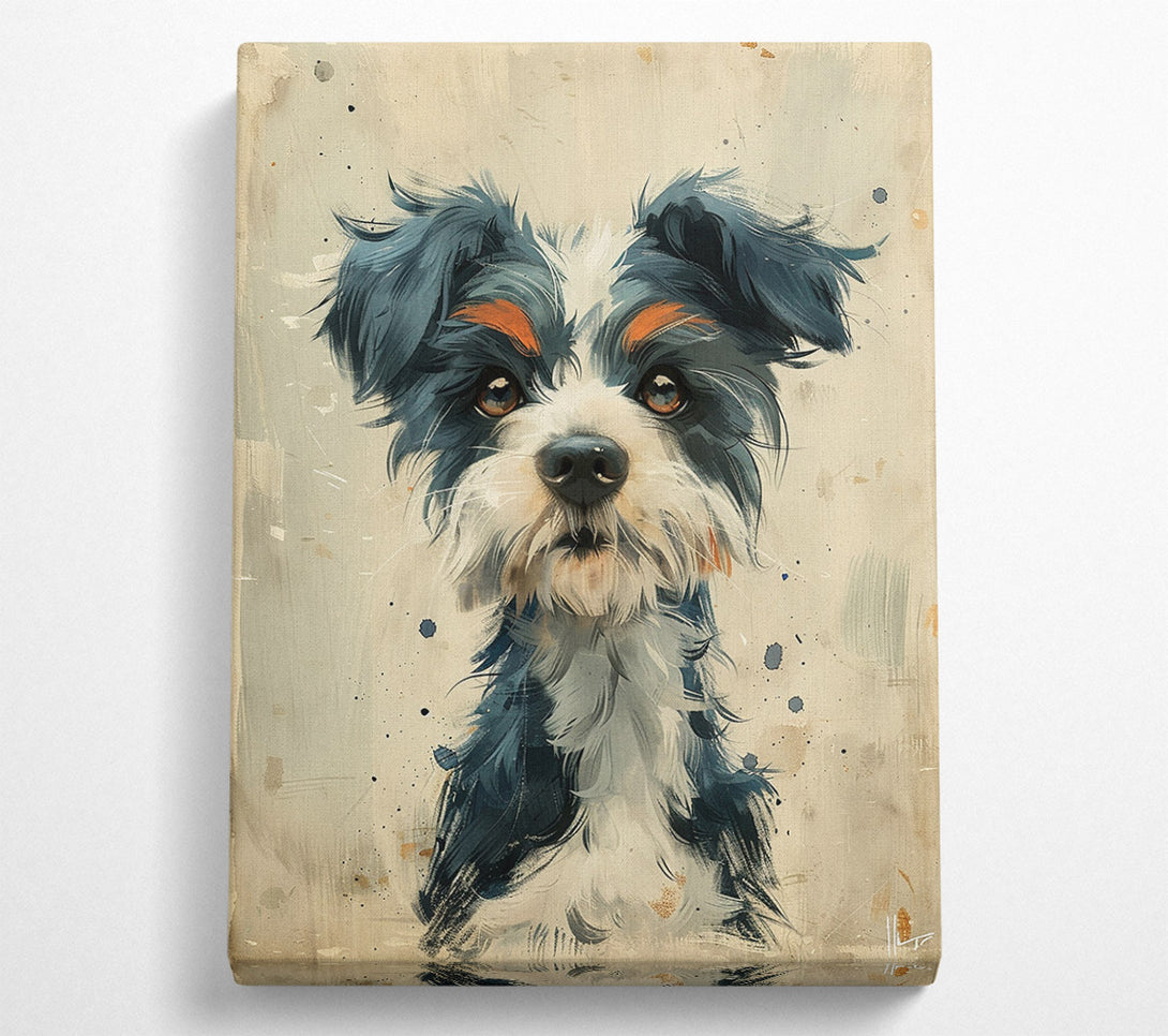  A Canvas Print of Wet Dog Canvas Wall Art