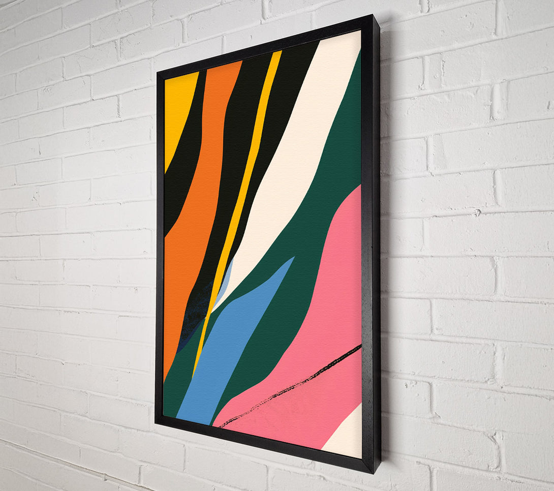  A Canvas Print of Flowing Shapes Canvas Wall Art