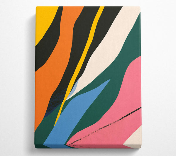  A Canvas Print of Flowing Shapes Canvas Wall Art
