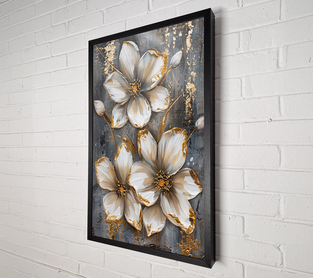  A Canvas Print of Golden Petals Canvas Print