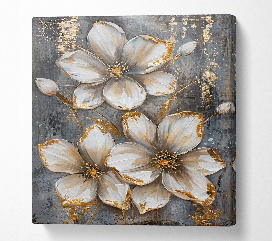  A Canvas Print of Golden Petals Canvas Print