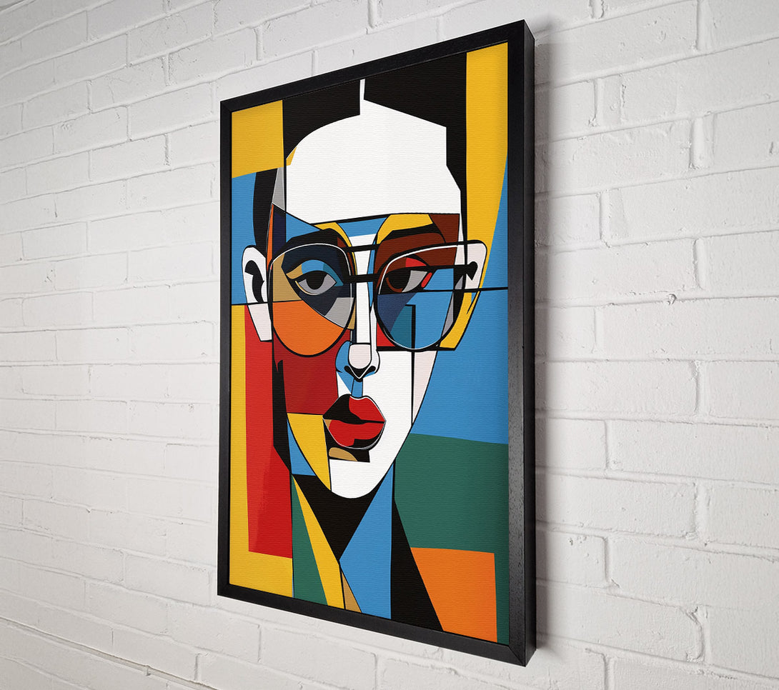  A Canvas Print of Geometric Portrait Canvas Art