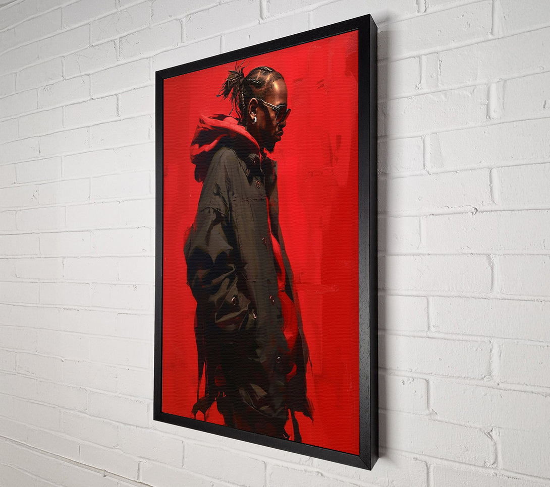  A Canvas Print of Portrait Of A Man In Red Canvas Print