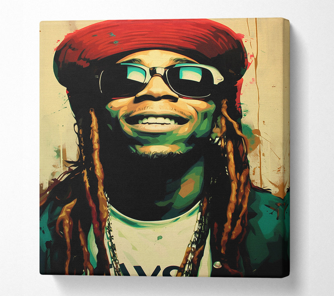  A Canvas Print of The Green Smile Canvas Art