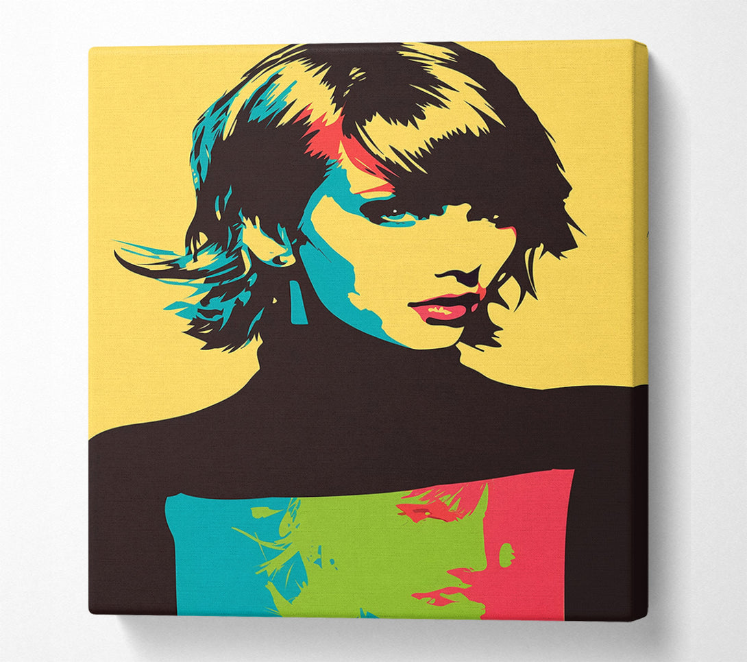 A Canvas Print of Geometric Portrait Canvas Art