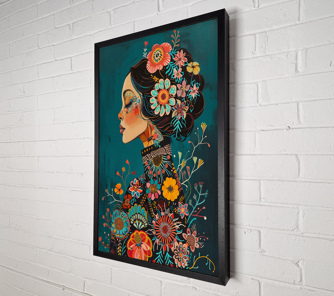  A Canvas Print of Frida'S Garden Canvas Wall Art