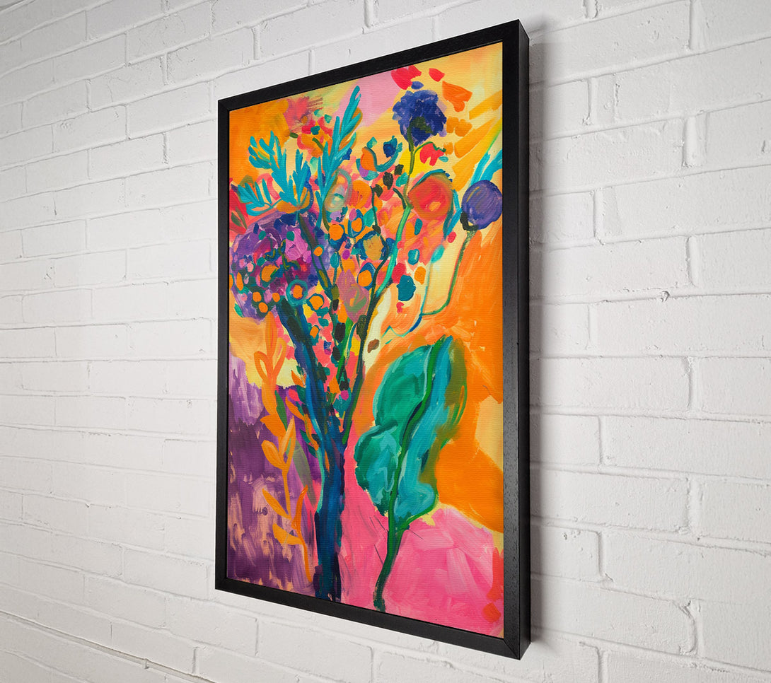  A Canvas Print of Abstract Garden Canvas Wall Art
