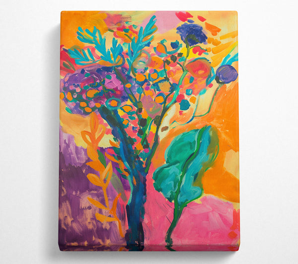  A Canvas Print of Abstract Garden Canvas Wall Art