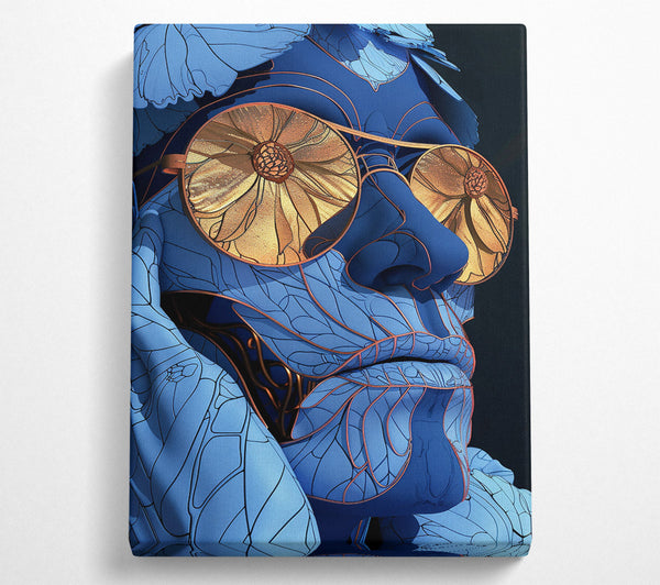  A Canvas Print of The Blue Lady Canvas Print