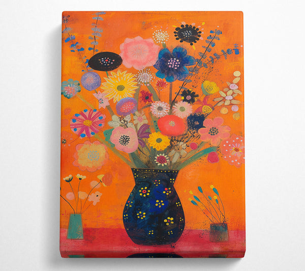  A Canvas Print of A Joyful Garden Canvas Wall Art