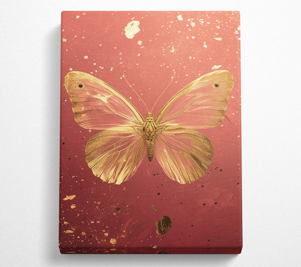  A Canvas Print of Gilded Butterfly Canvas Wall Art