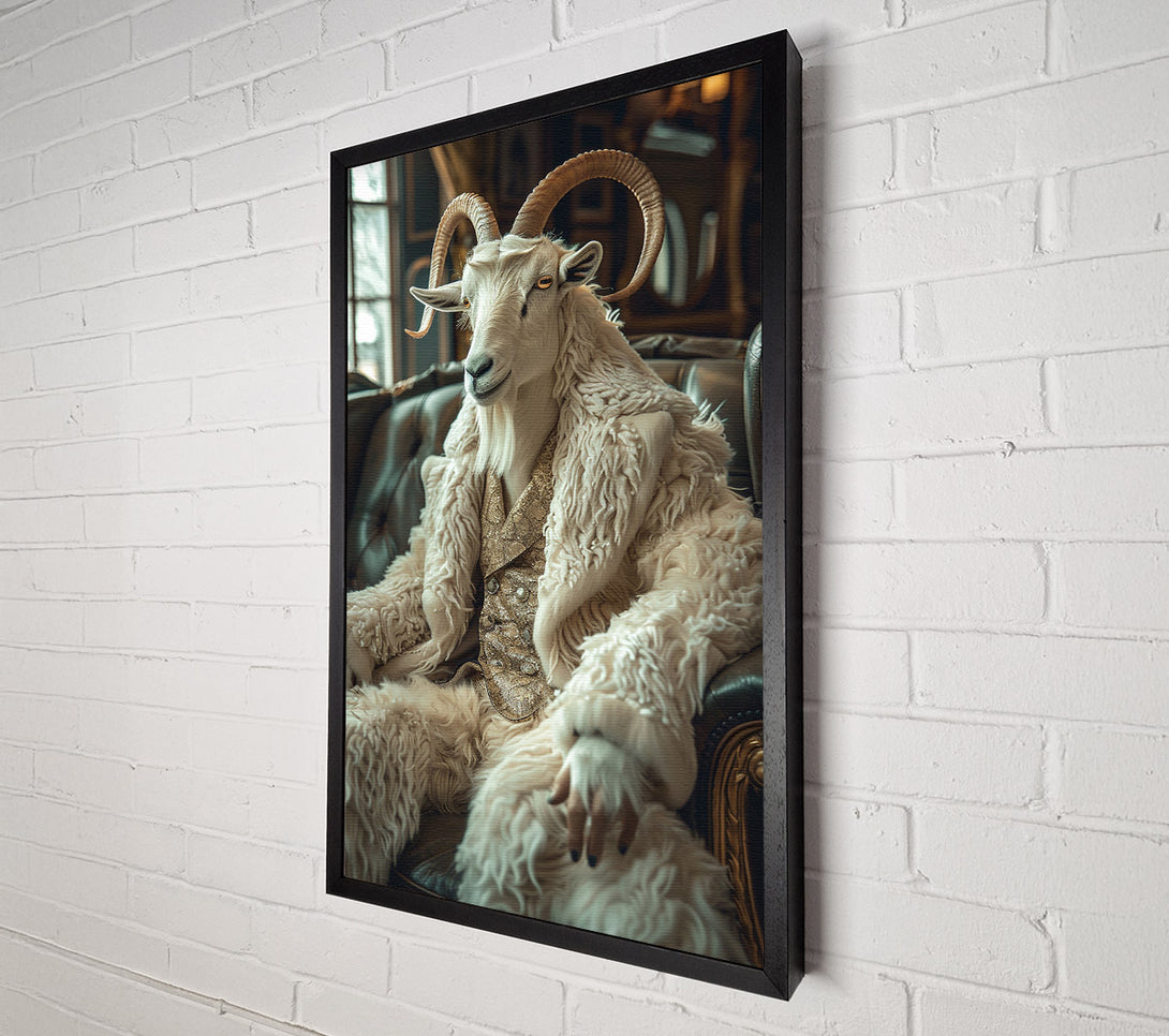  A Canvas Print of The Goat In The Golden Coat Canvas Art