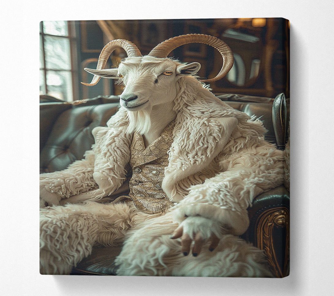  A Canvas Print of The Goat In The Golden Coat Canvas Art