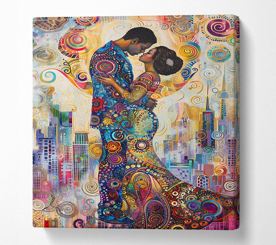  A Canvas Print of Love In The City Canvas Art