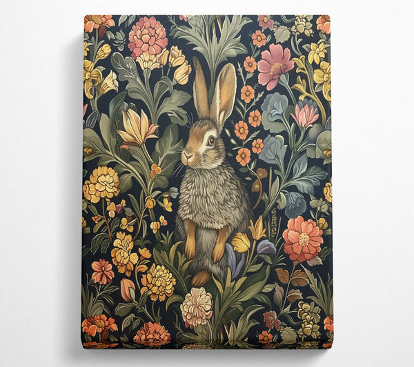  A Canvas Print of Rabbit In The Garden Canvas Art