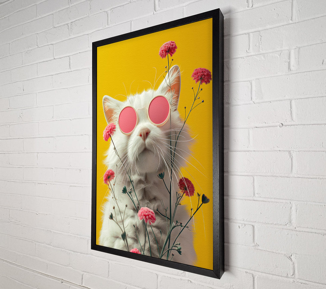  A Canvas Print of Cool Kitty Canvas Art