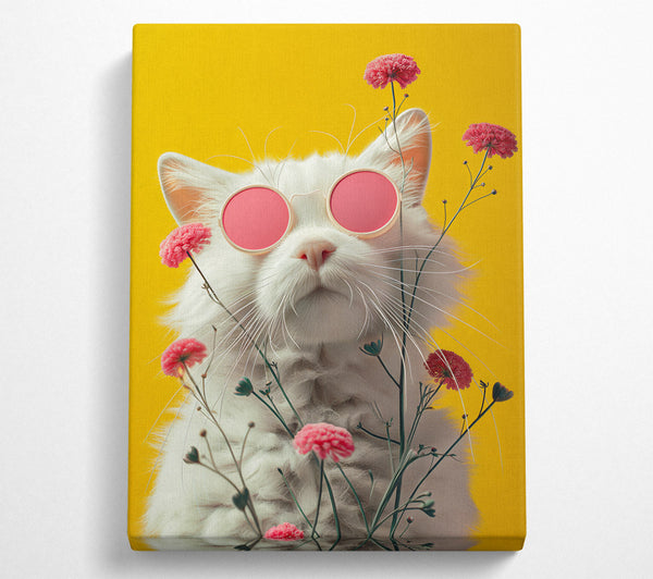  A Canvas Print of Cool Kitty Canvas Art