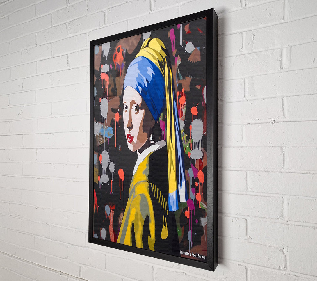  A Canvas Print of A Girl With A Poor Earring Canvas Print