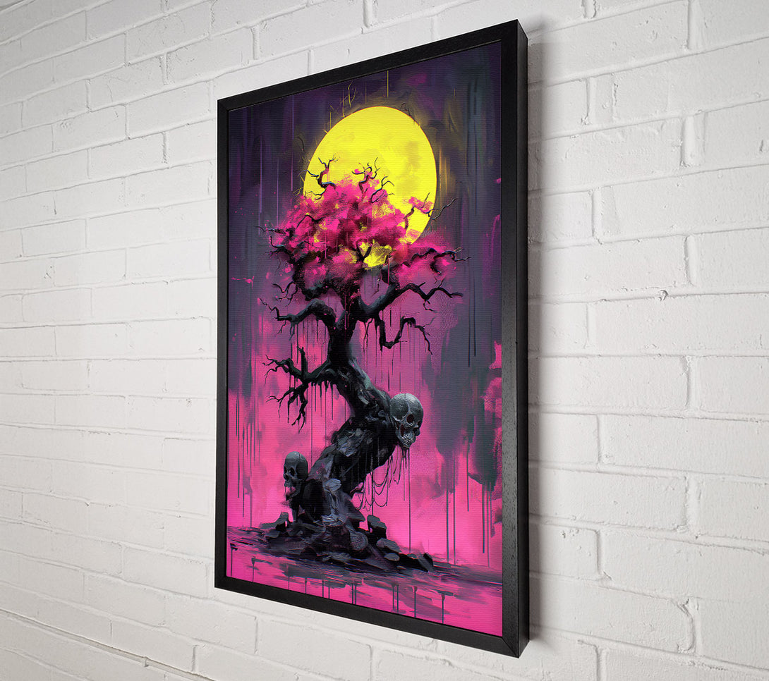  A Canvas Print of The Dark Blossom Tree Canvas Wall Art