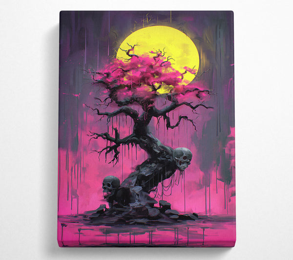  A Canvas Print of The Dark Blossom Tree Canvas Wall Art