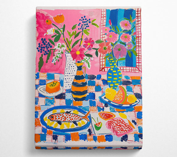  A Canvas Print of A Joyful Gathering Canvas Print