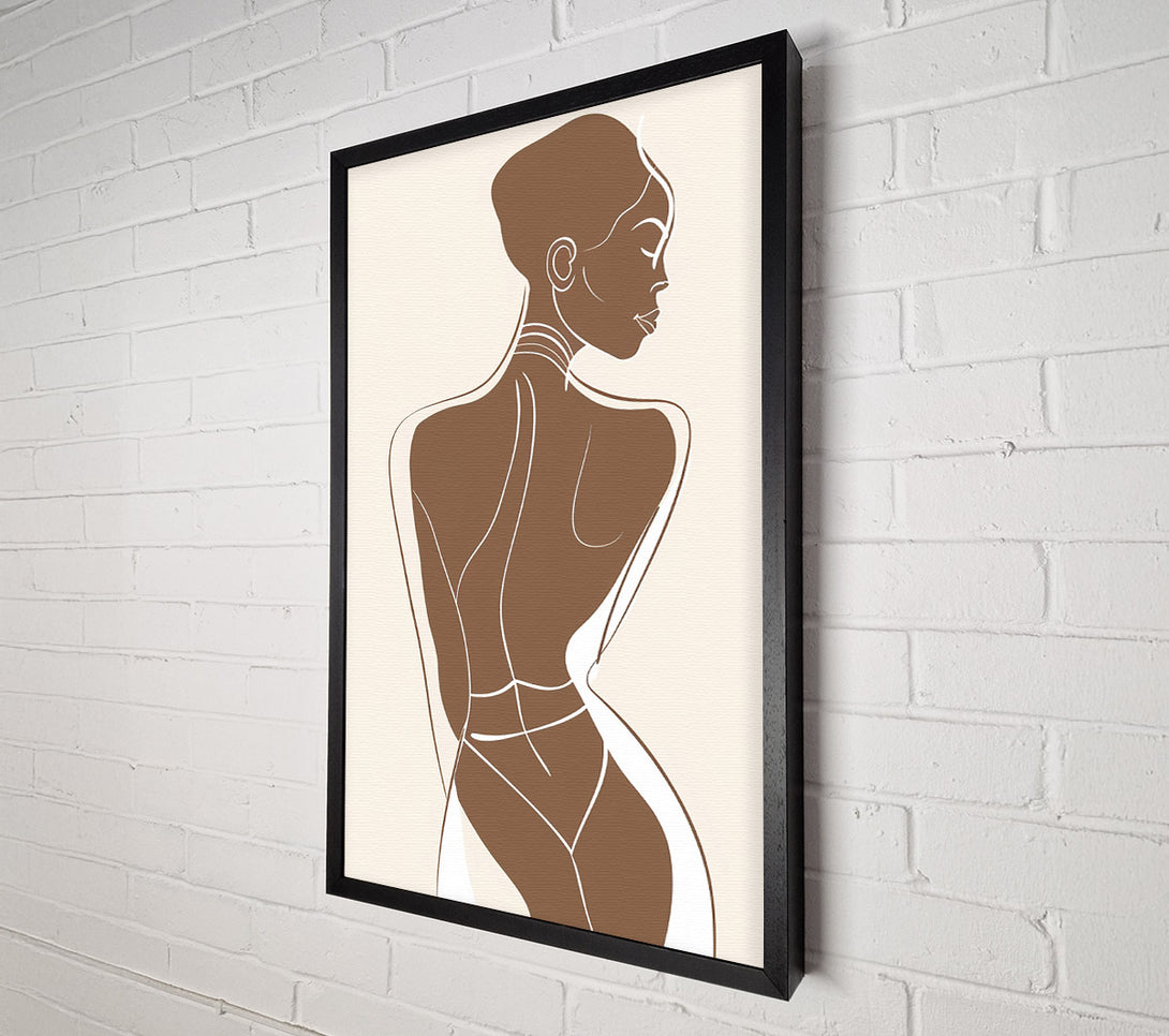  A Canvas Print of Cocoa Curves Canvas Print