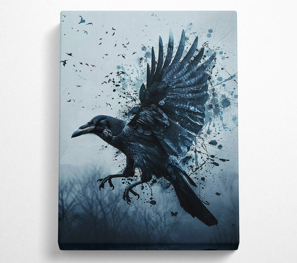  A Canvas Print of Raven'S Flight Canvas Art