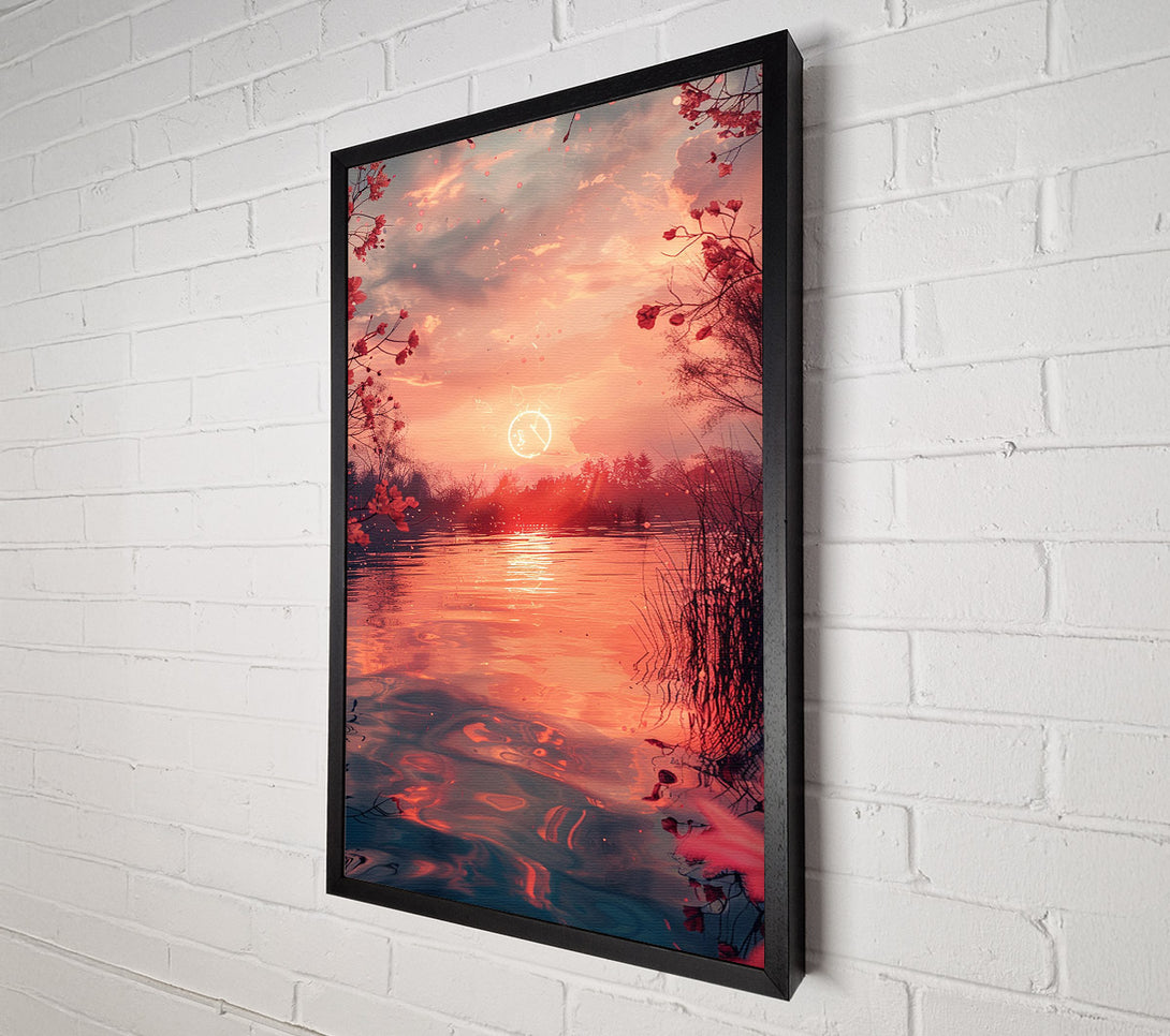  A Canvas Print of Crimson Sunset Canvas Art