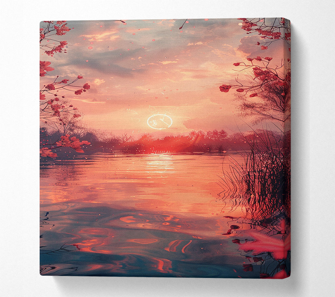  A Canvas Print of Crimson Sunset Canvas Art