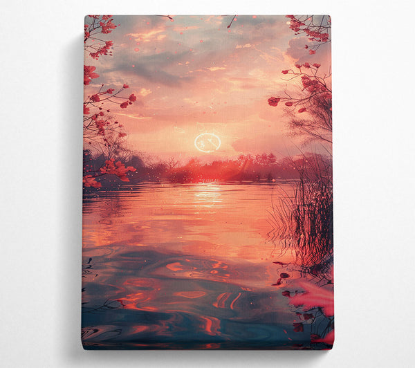  A Canvas Print of Crimson Sunset Canvas Art